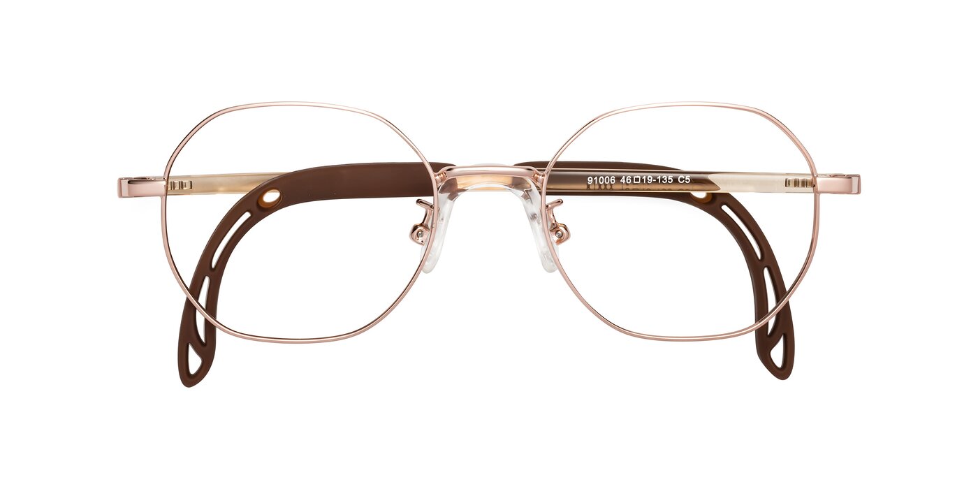 Esther - Professor Gold Eyeglasses