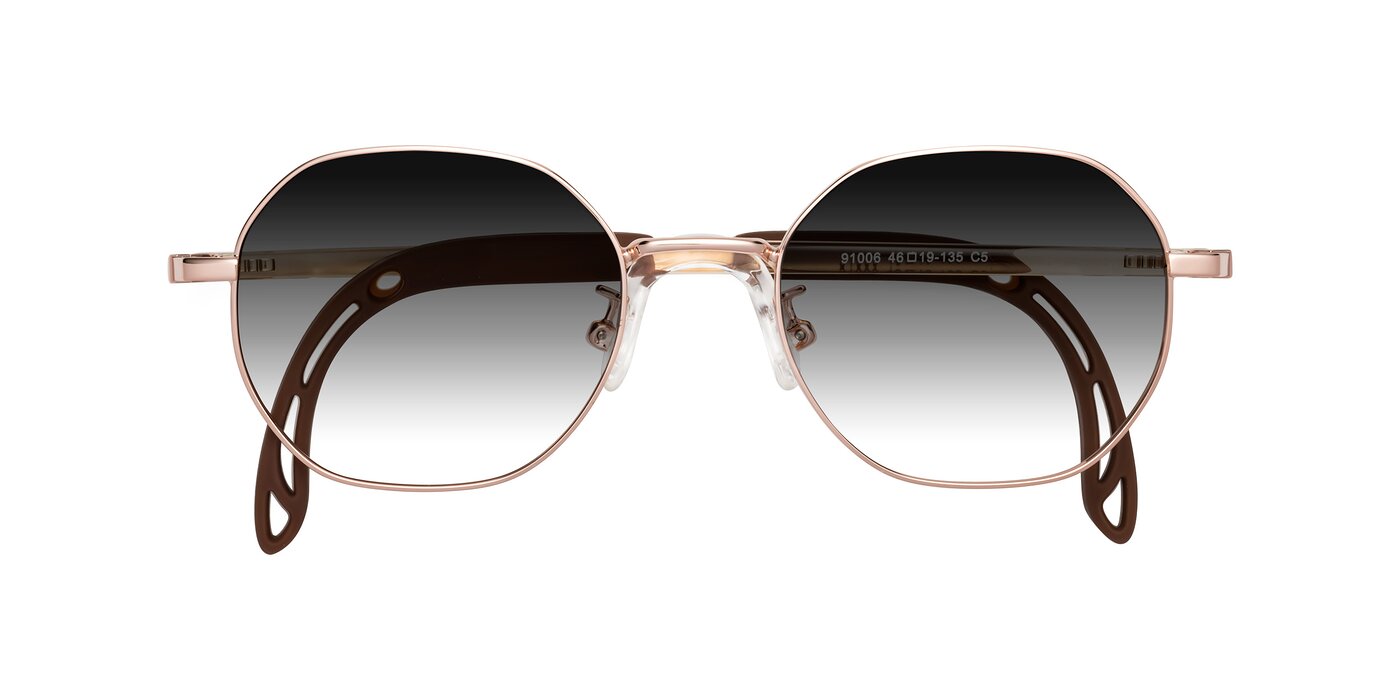 Esther - Professor Gold Gradient Sunglasses