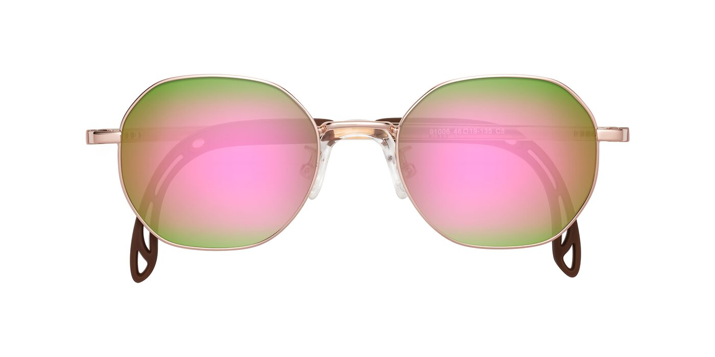 Esther - Professor Gold Flash Mirrored Sunglasses