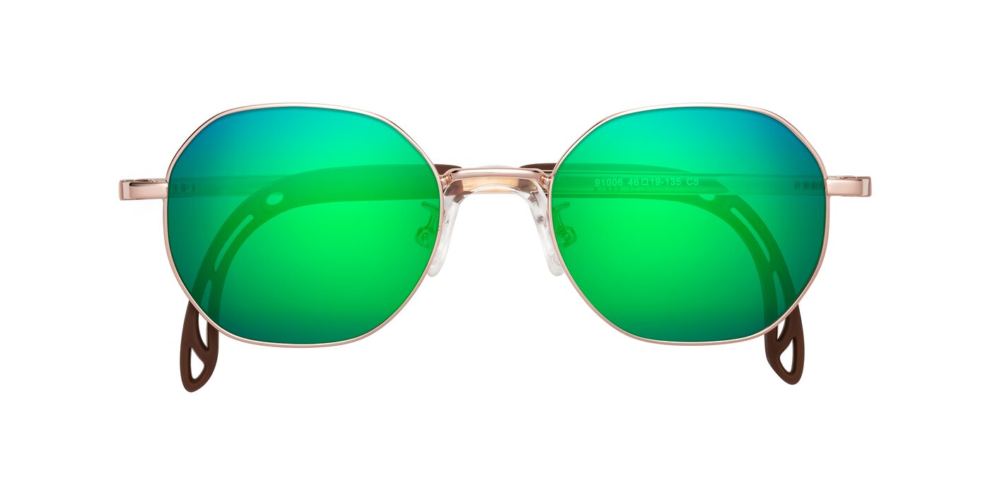 Esther - Professor Gold Flash Mirrored Sunglasses