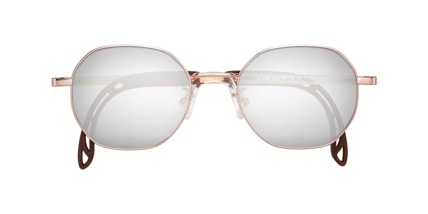 Esther - Professor Gold Flash Mirrored Sunglasses