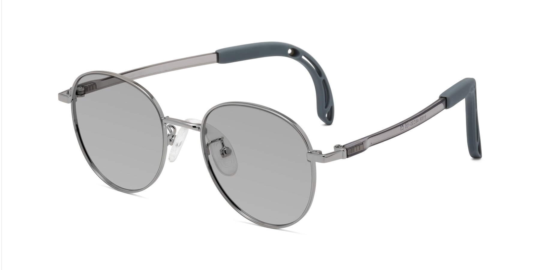 Angle of Ann in Knight Silver with Light Gray Tinted Lenses