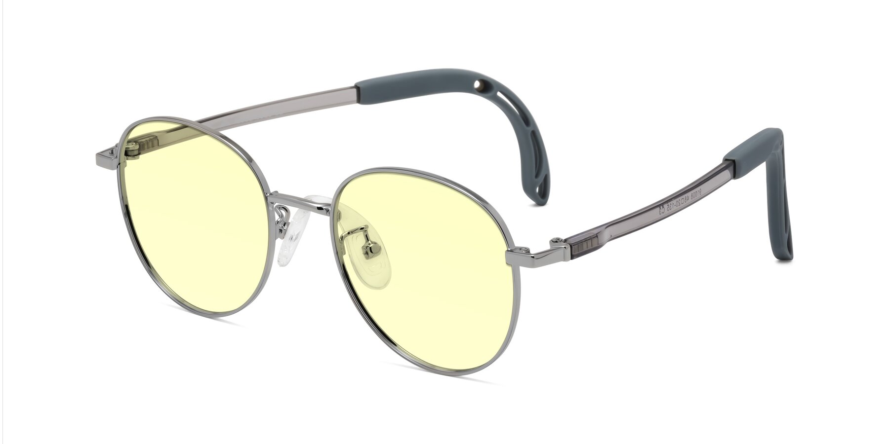 Angle of Ann in Knight Silver with Light Yellow Tinted Lenses