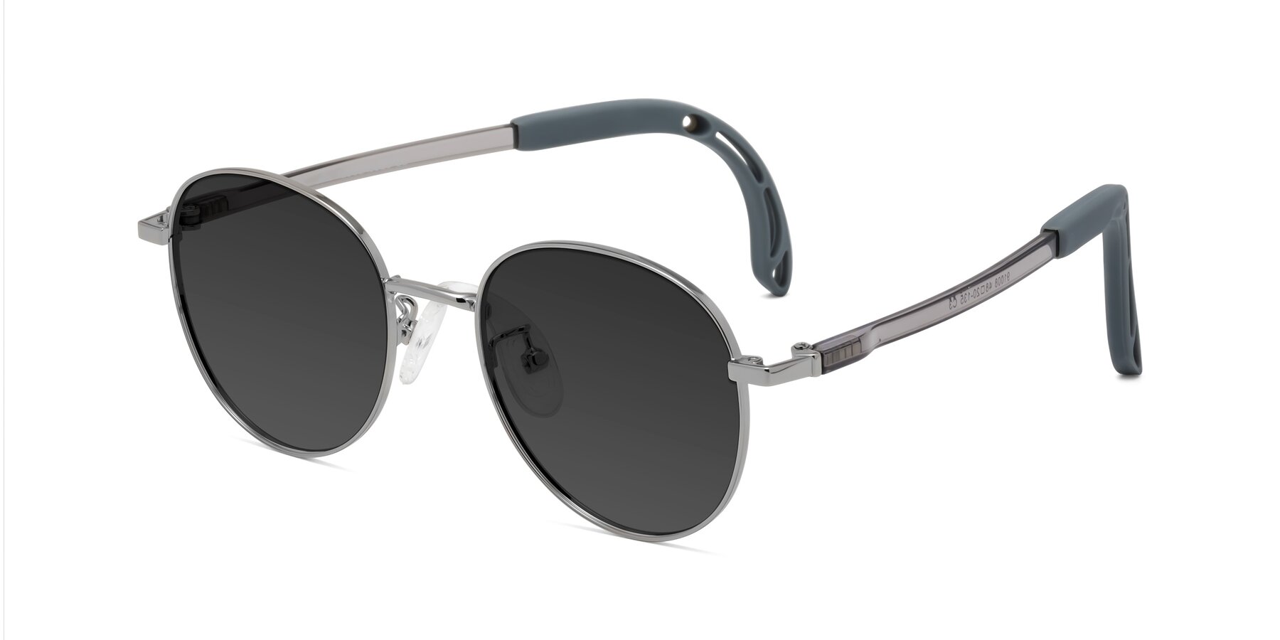 Angle of Ann in Knight Silver with Gray Tinted Lenses