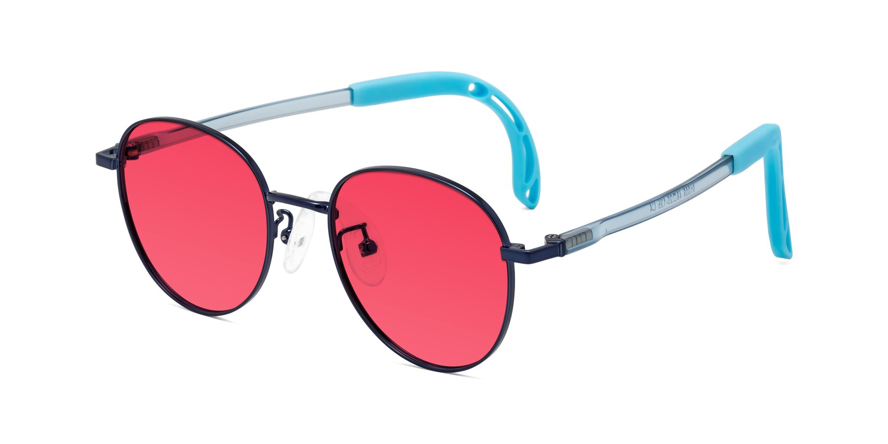 Angle of Ann in Sailor Blue with Red Tinted Lenses