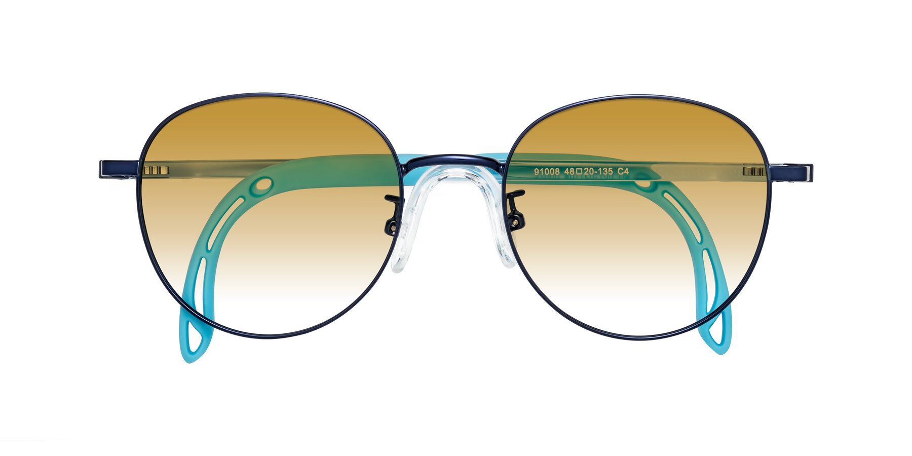 Folded Front of Ann in Sailor Blue with Champagne Gradient Lenses