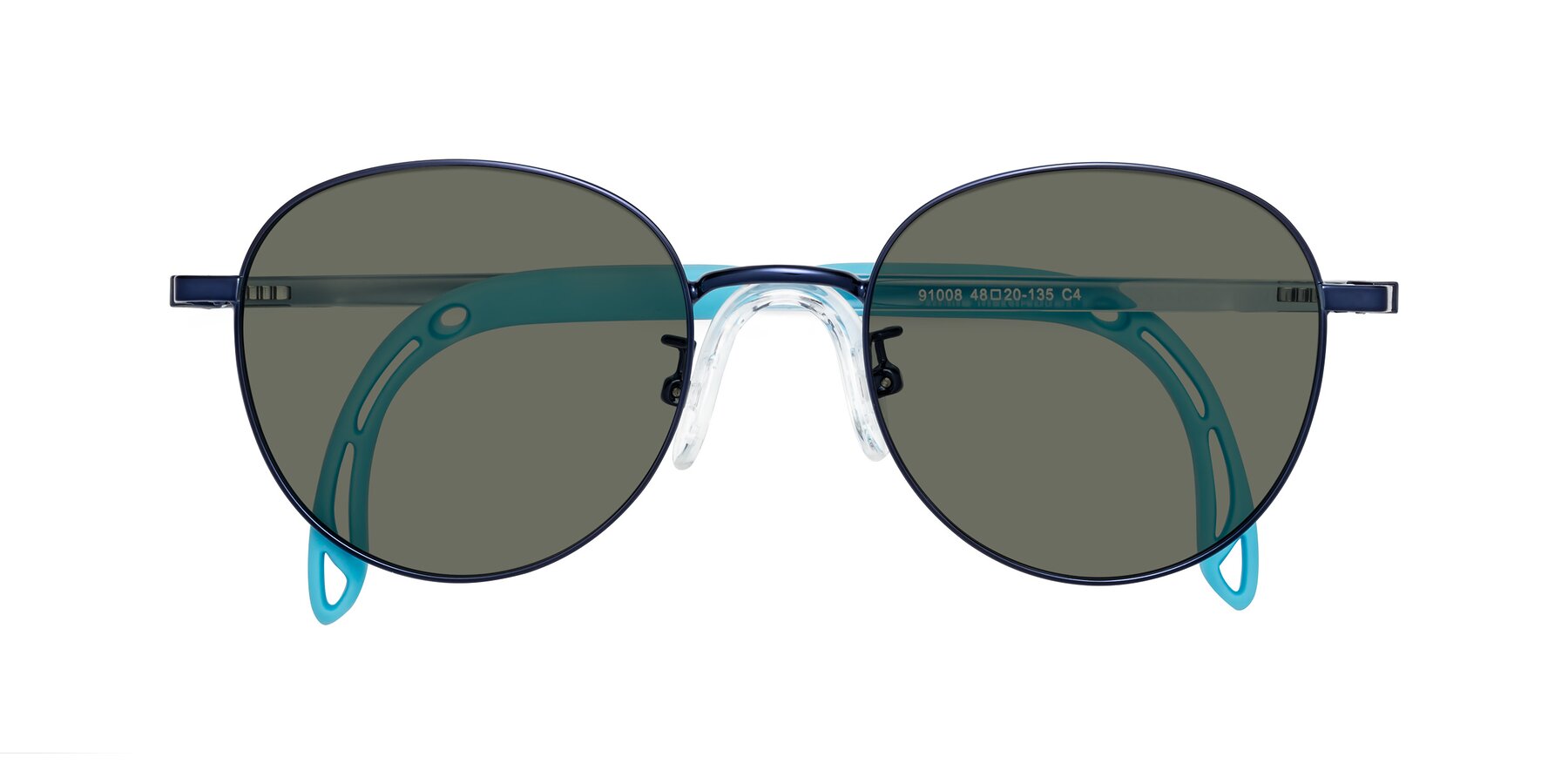 Folded Front of Ann in Sailor Blue with Gray Polarized Lenses