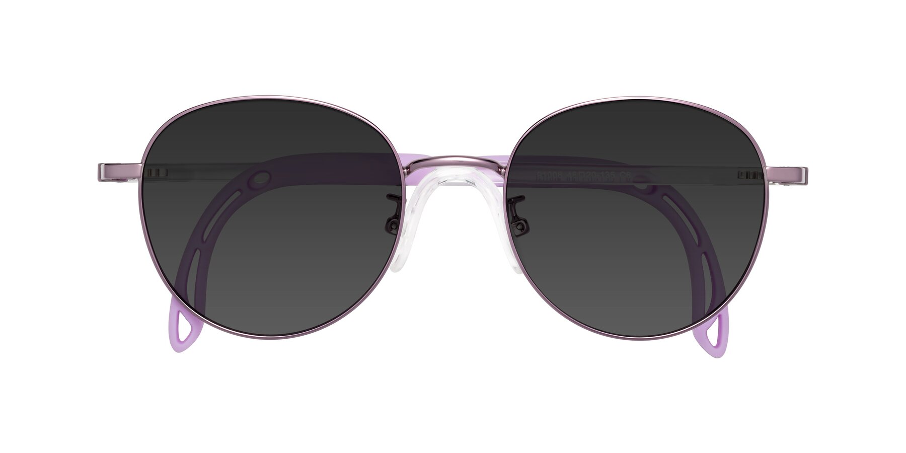 Folded Front of Ann in Magician Purple with Gray Tinted Lenses