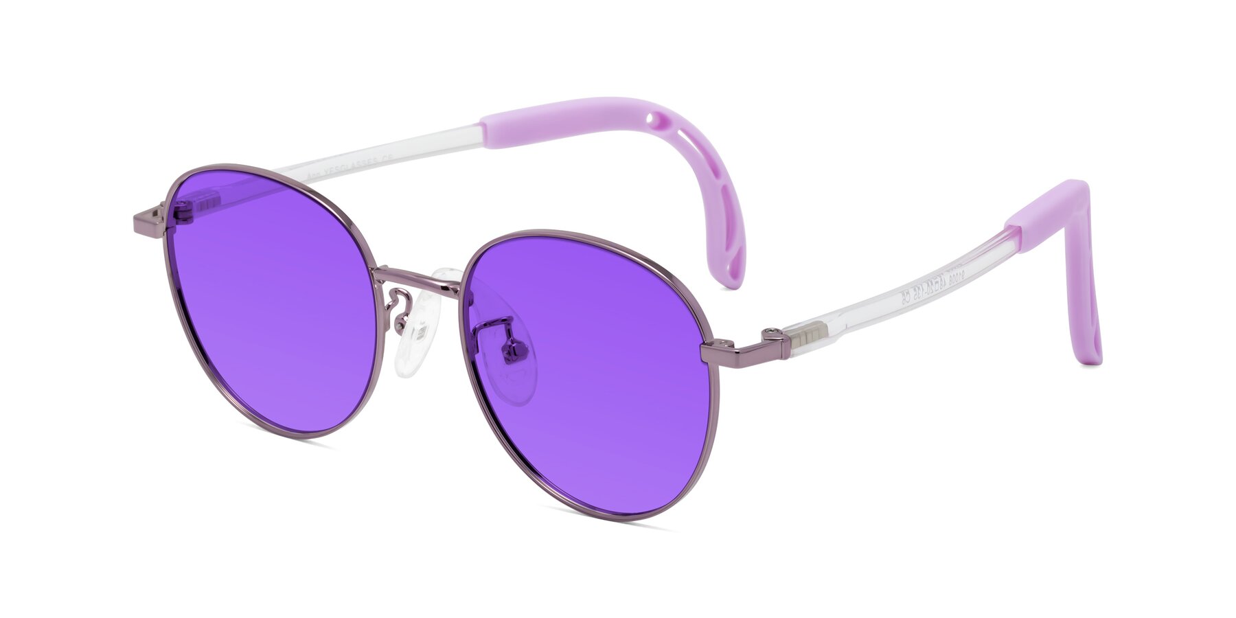 Angle of Ann in Magician Purple with Purple Tinted Lenses