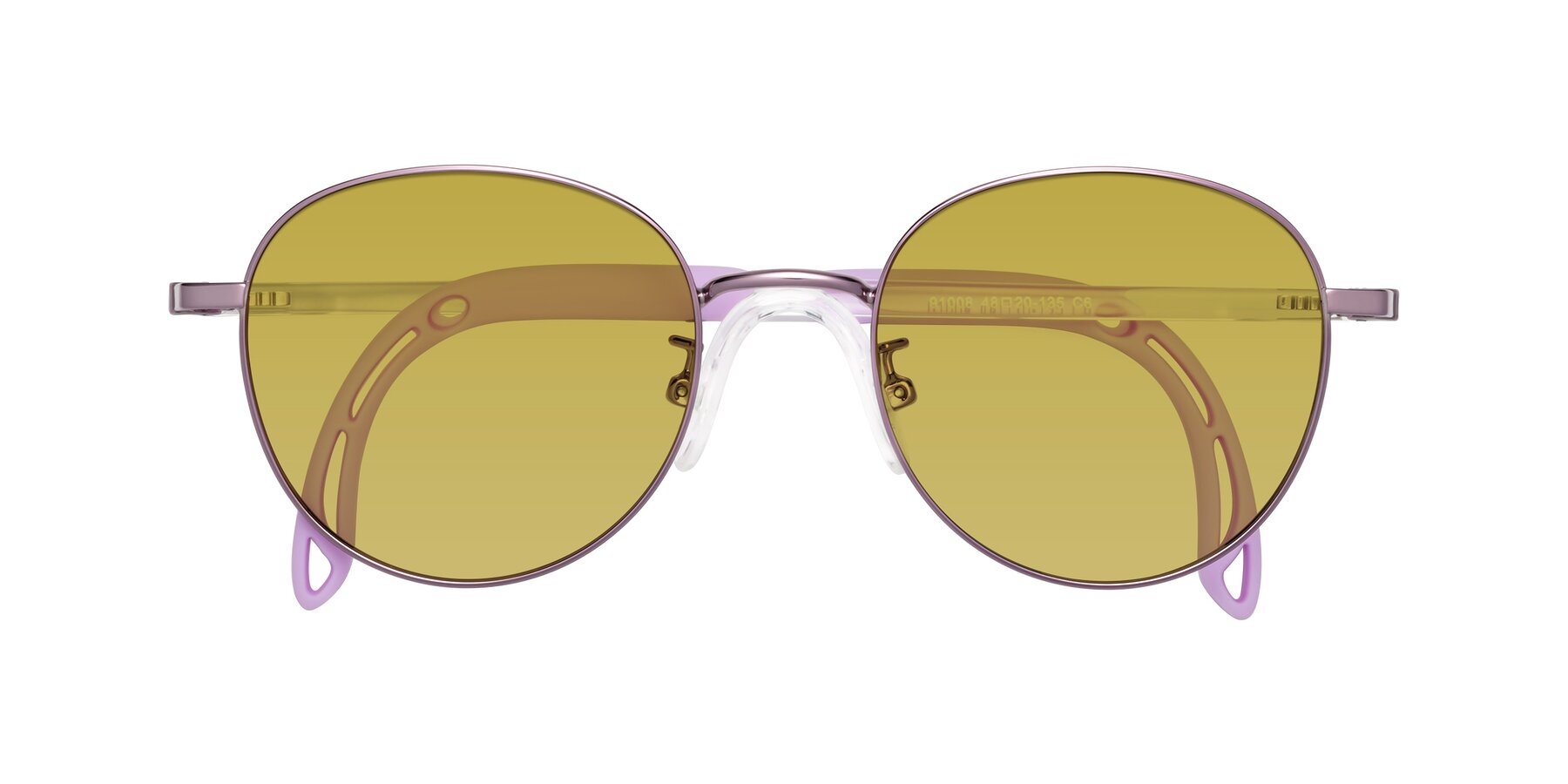 Folded Front of Ann in Magician Purple with Champagne Tinted Lenses