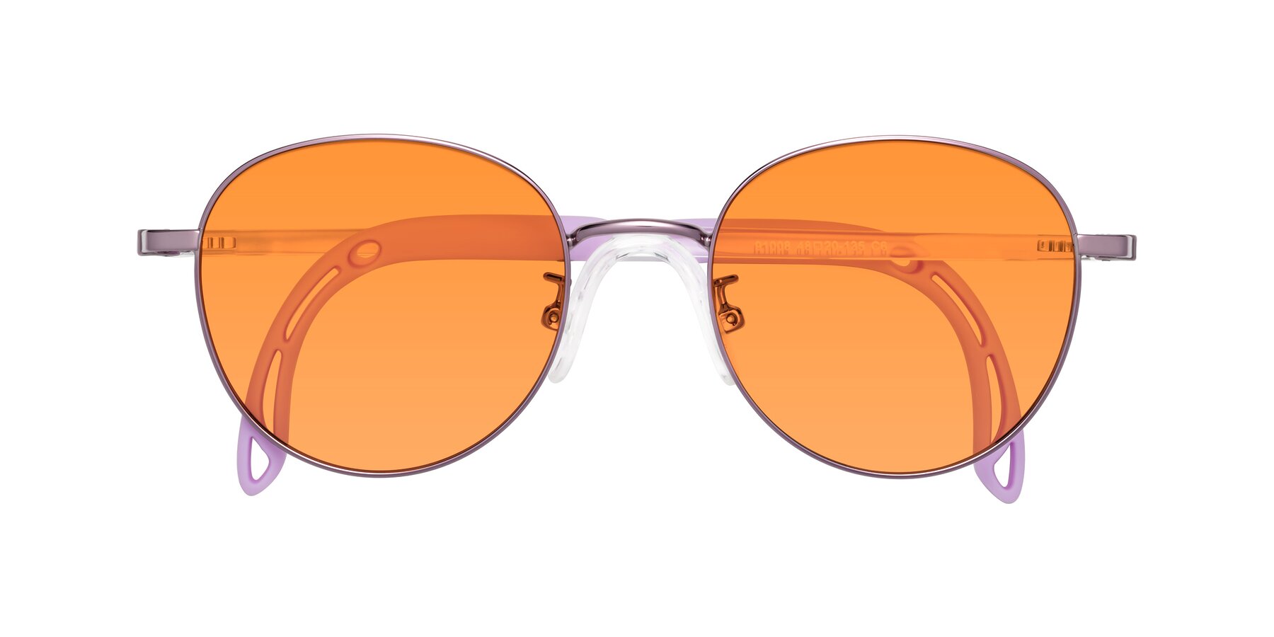 Folded Front of Ann in Magician Purple with Orange Tinted Lenses