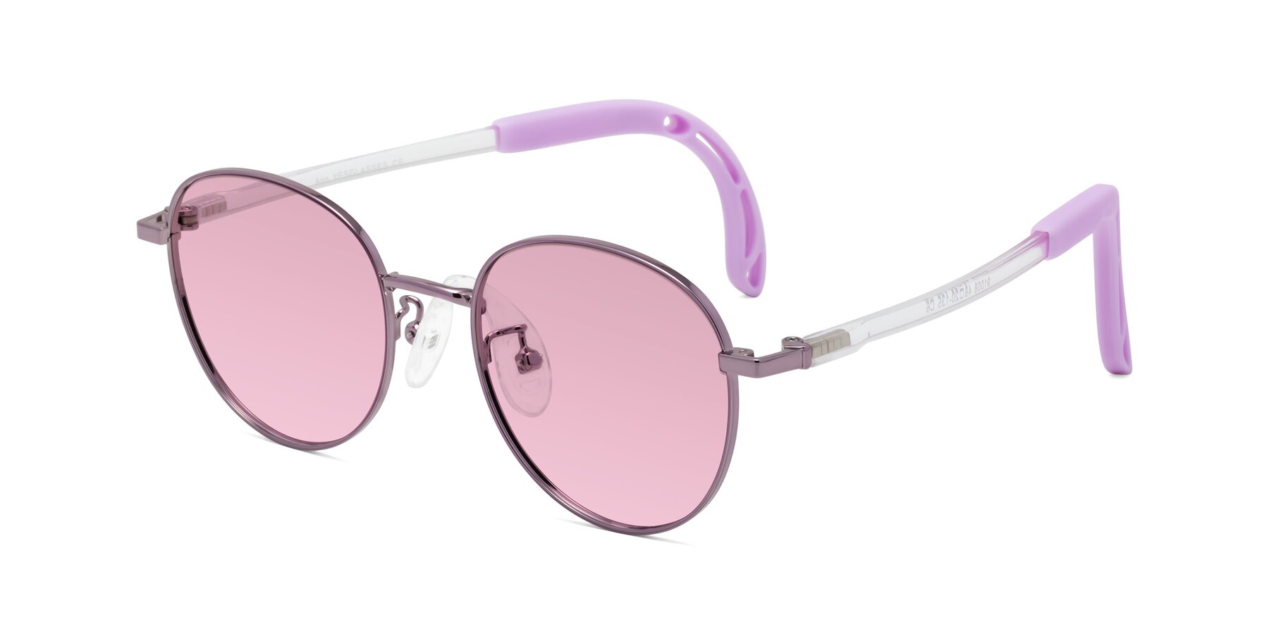 Angle of Ann in Magician Purple with Light Wine Tinted Lenses