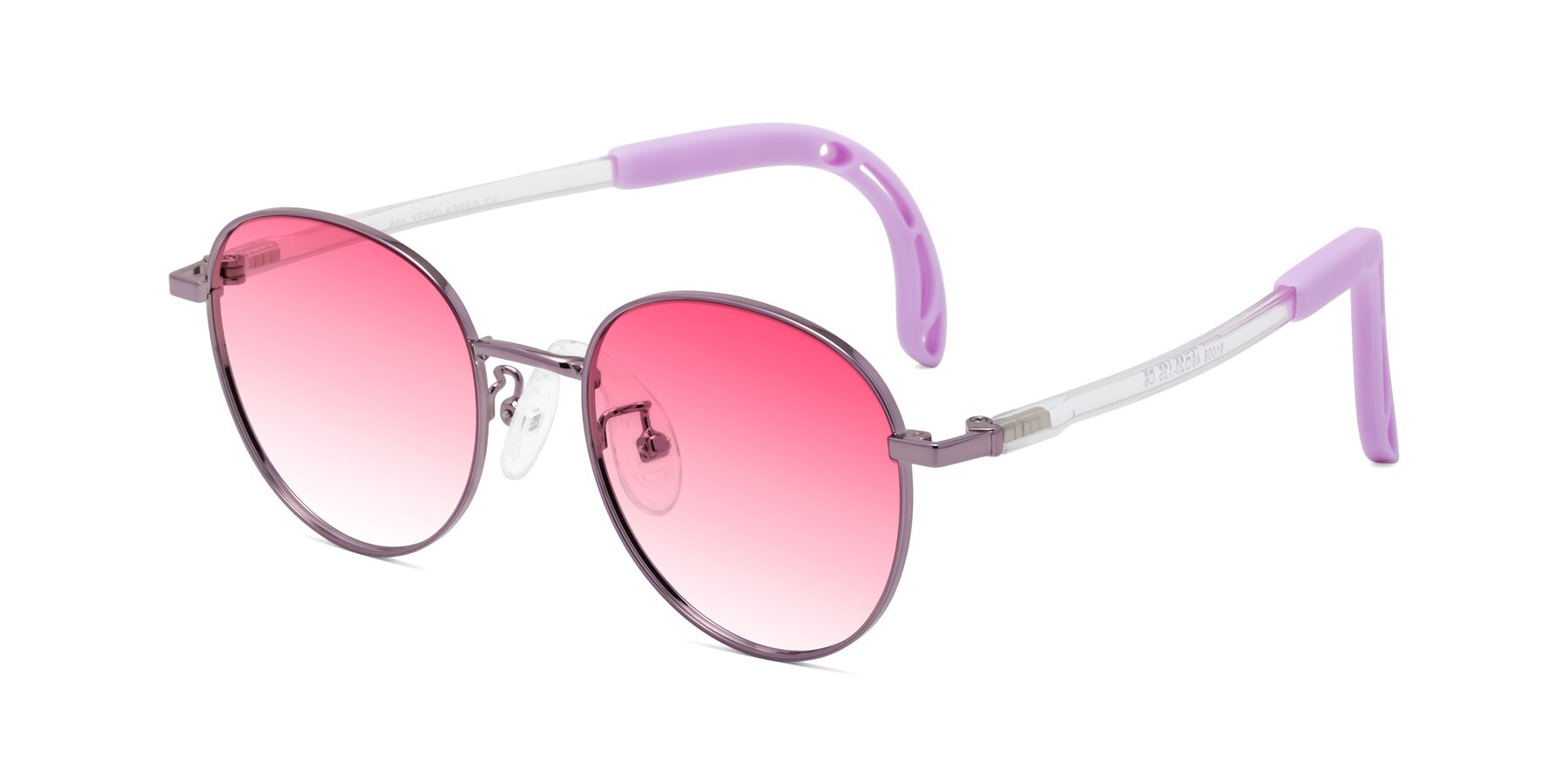 Angle of Ann in Magician Purple with Pink Gradient Lenses