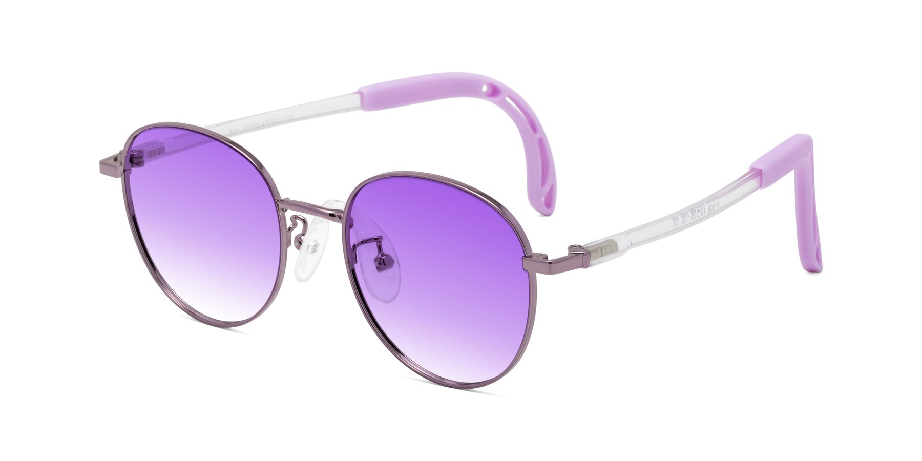 Angle of Ann in Magician Purple with Purple Gradient Lenses