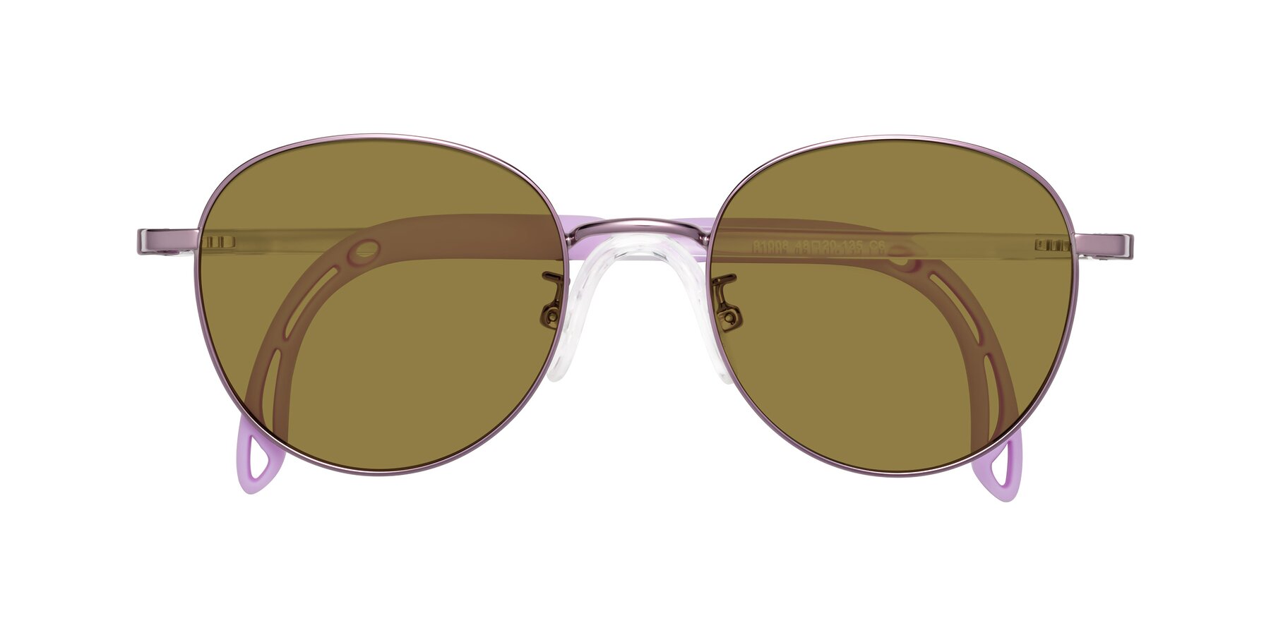 Folded Front of Ann in Magician Purple with Brown Polarized Lenses