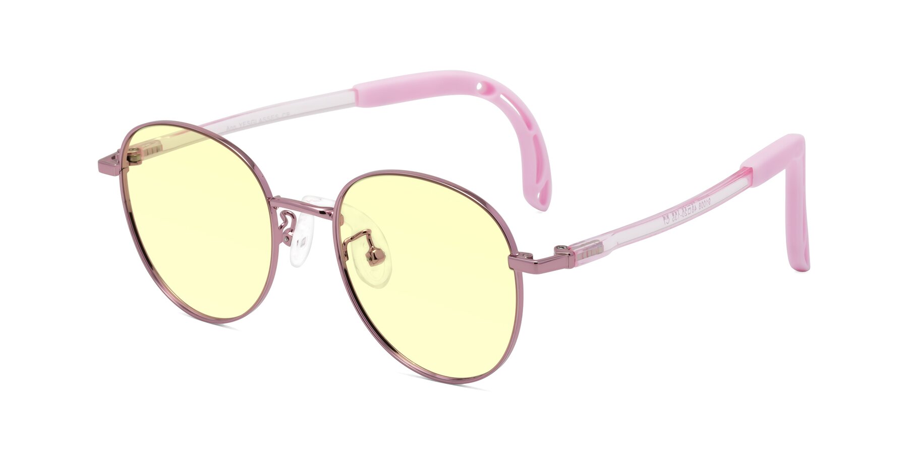 Angle of Ann in Artist Pink with Light Yellow Tinted Lenses