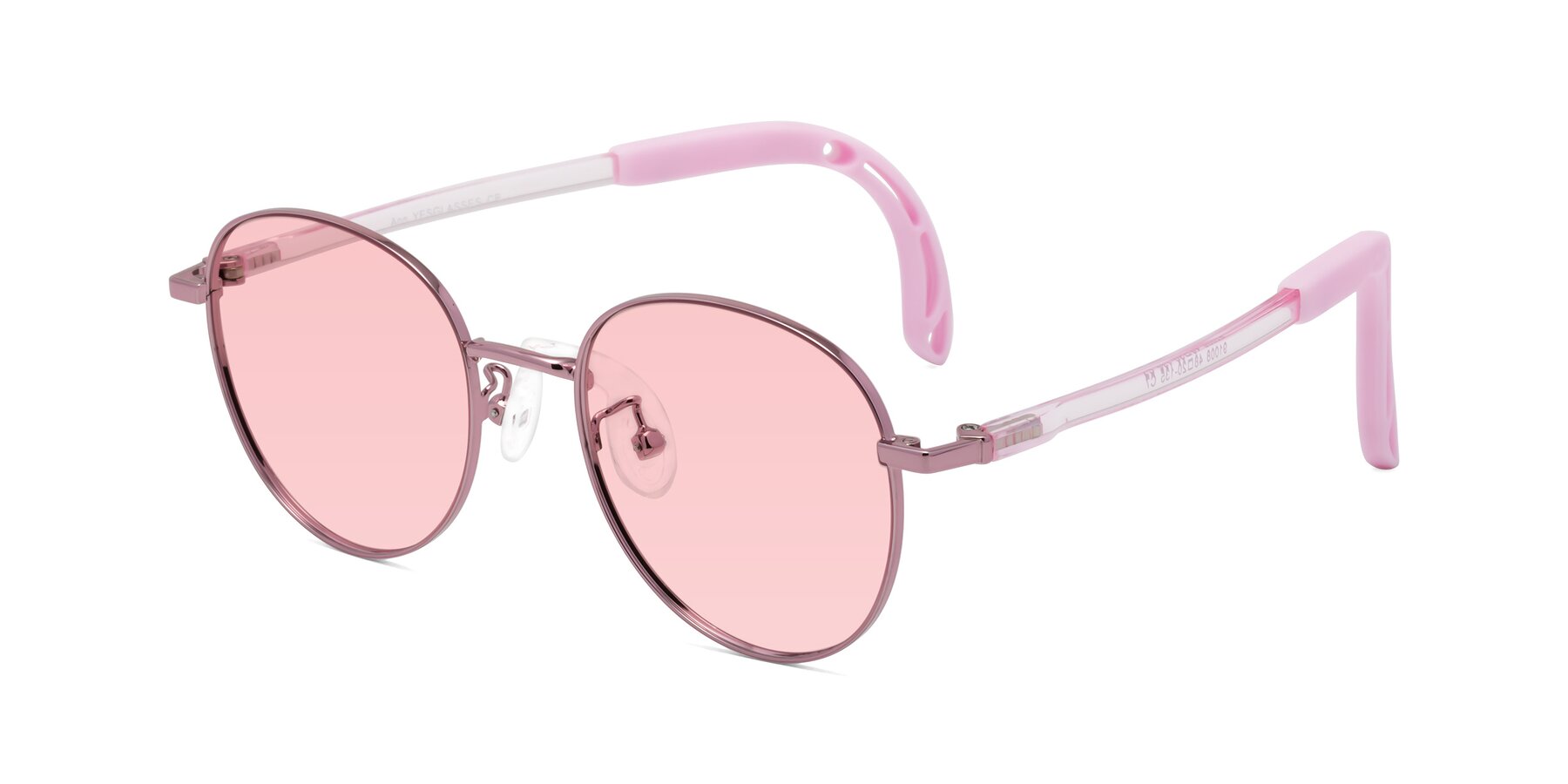 Angle of Ann in Artist Pink with Light Garnet Tinted Lenses