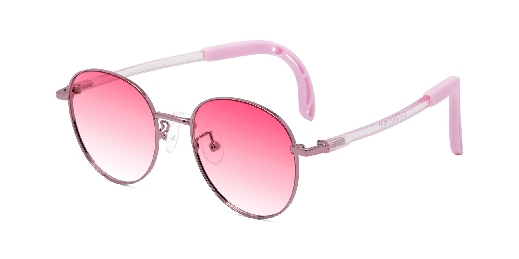 Angle of Ann in Artist Pink with Pink Gradient Lenses