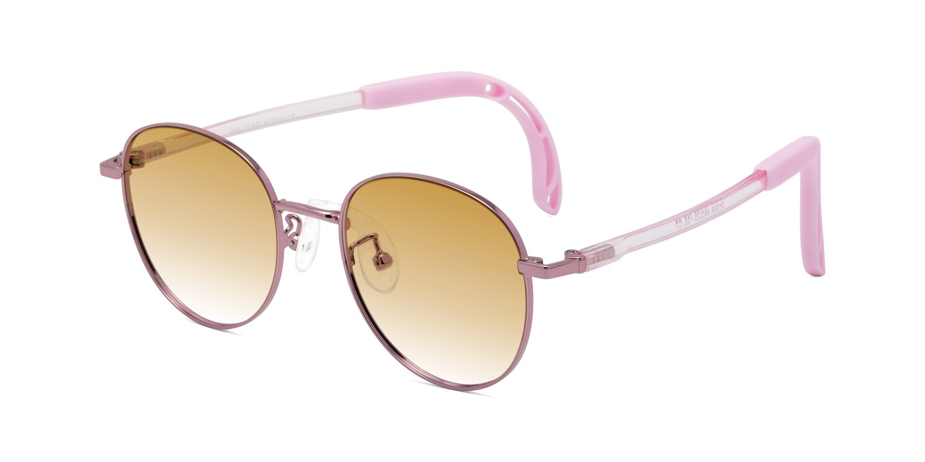 Angle of Ann in Artist Pink with Champagne Gradient Lenses