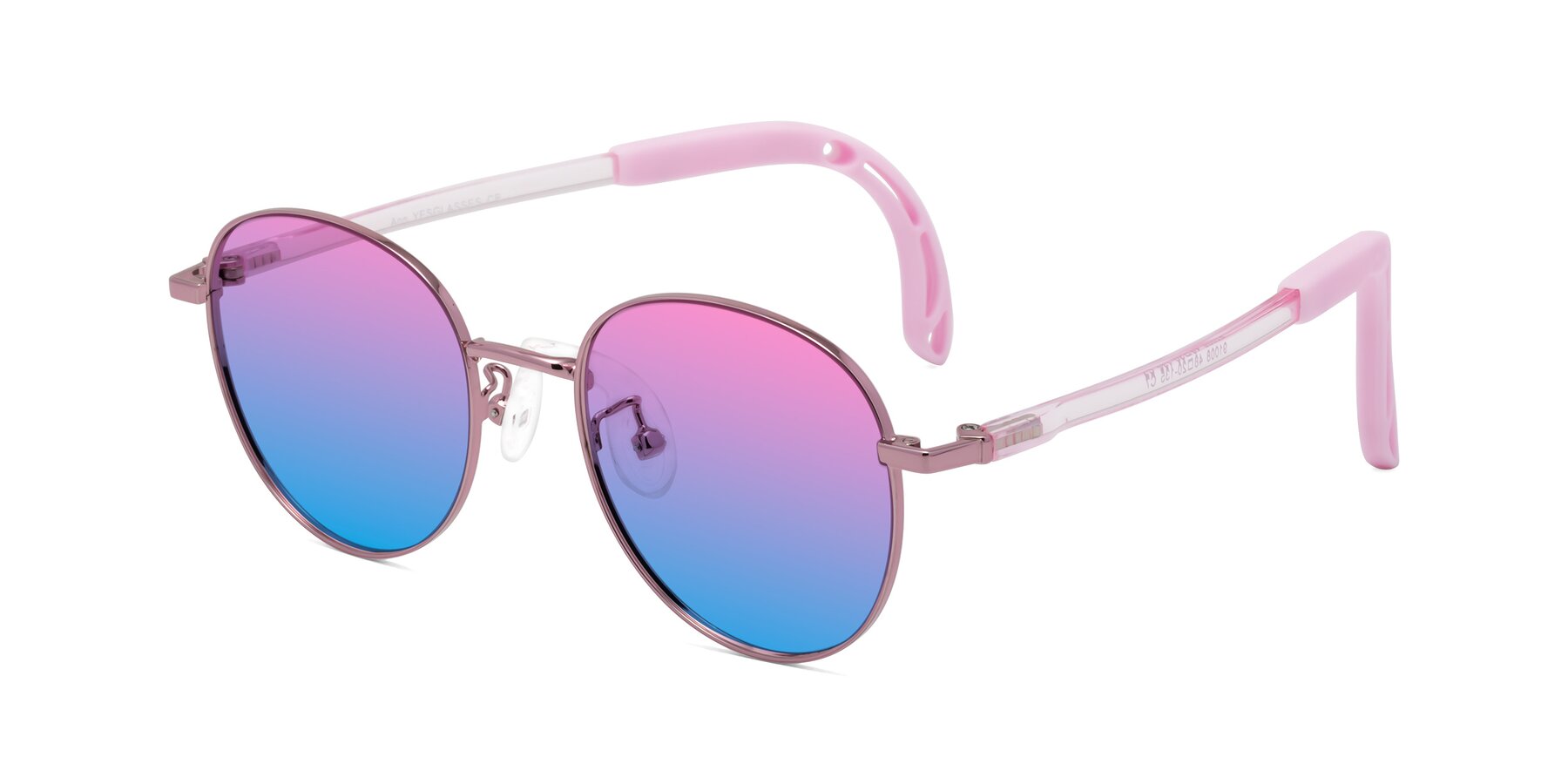 Angle of Ann in Artist Pink with Pink / Blue Gradient Lenses