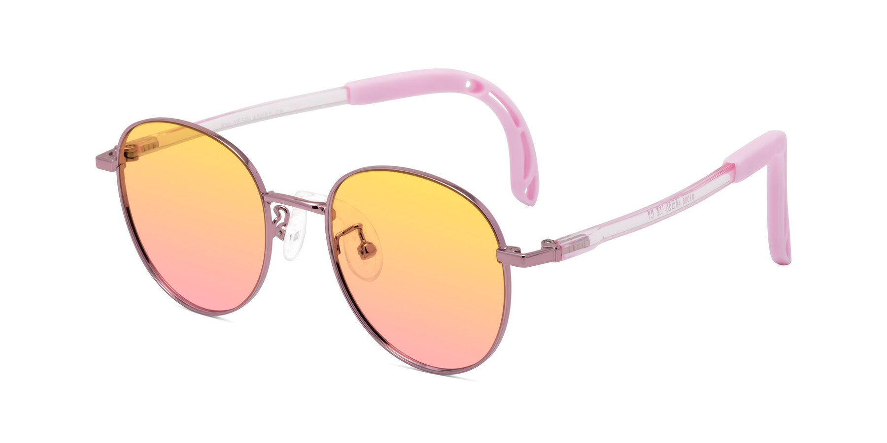 Angle of Ann in Artist Pink with Yellow / Pink Gradient Lenses