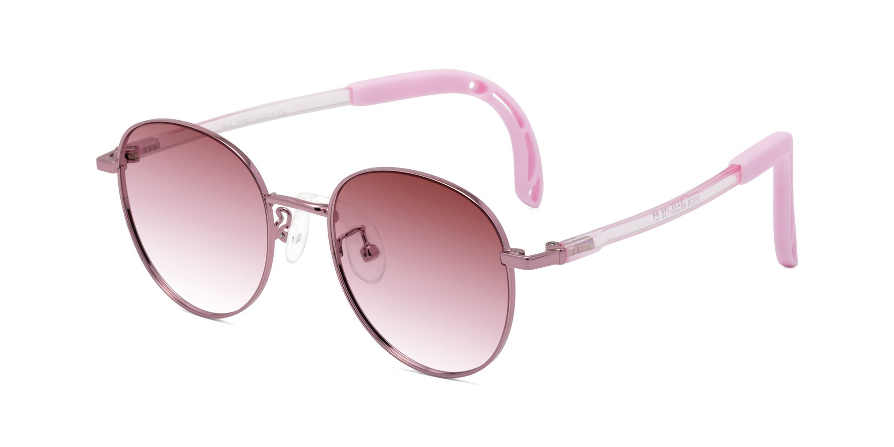 Angle of Ann in Artist Pink with Garnet Gradient Lenses