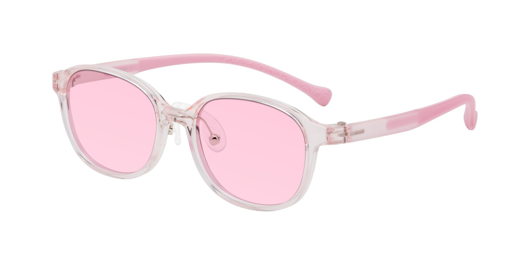 Angle of Meteor in Artist Pink with Light Pink Tinted Lenses