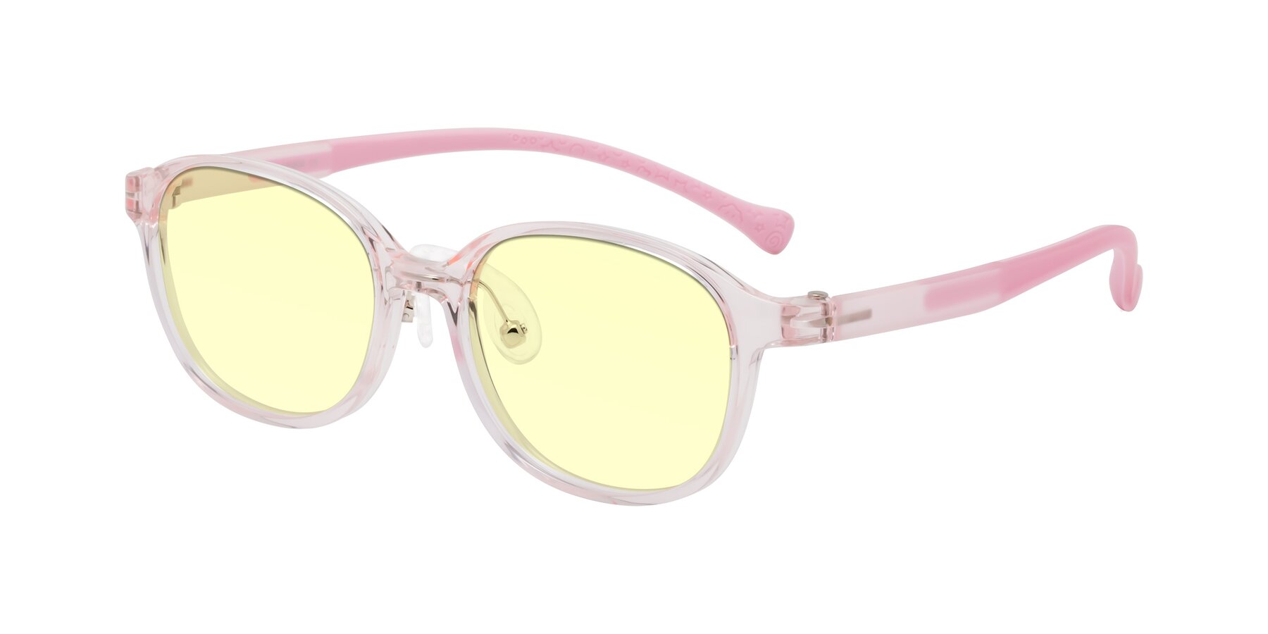 Angle of Meteor in Artist Pink with Light Yellow Tinted Lenses