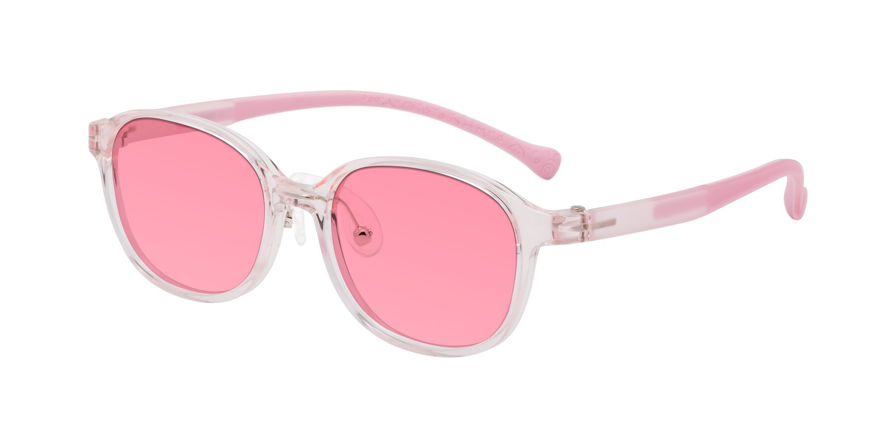 Angle of Meteor in Artist Pink with Pink Tinted Lenses