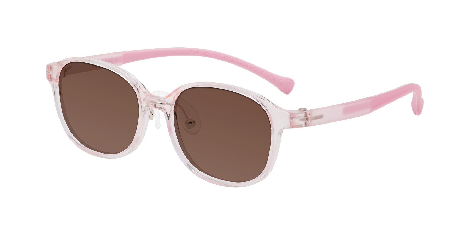 Angle of Meteor in Artist Pink with Brown Tinted Lenses