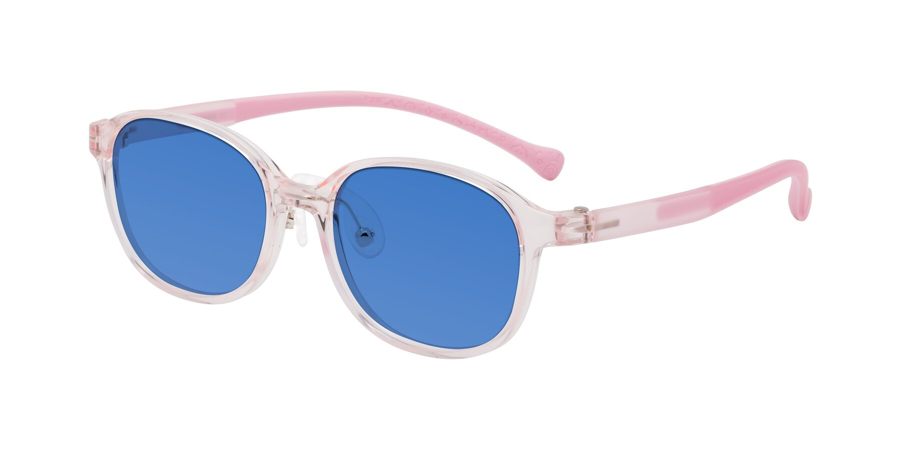 Angle of Meteor in Artist Pink with Blue Tinted Lenses