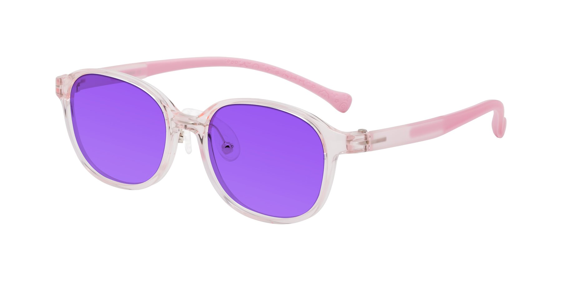 Angle of Meteor in Artist Pink with Purple Tinted Lenses