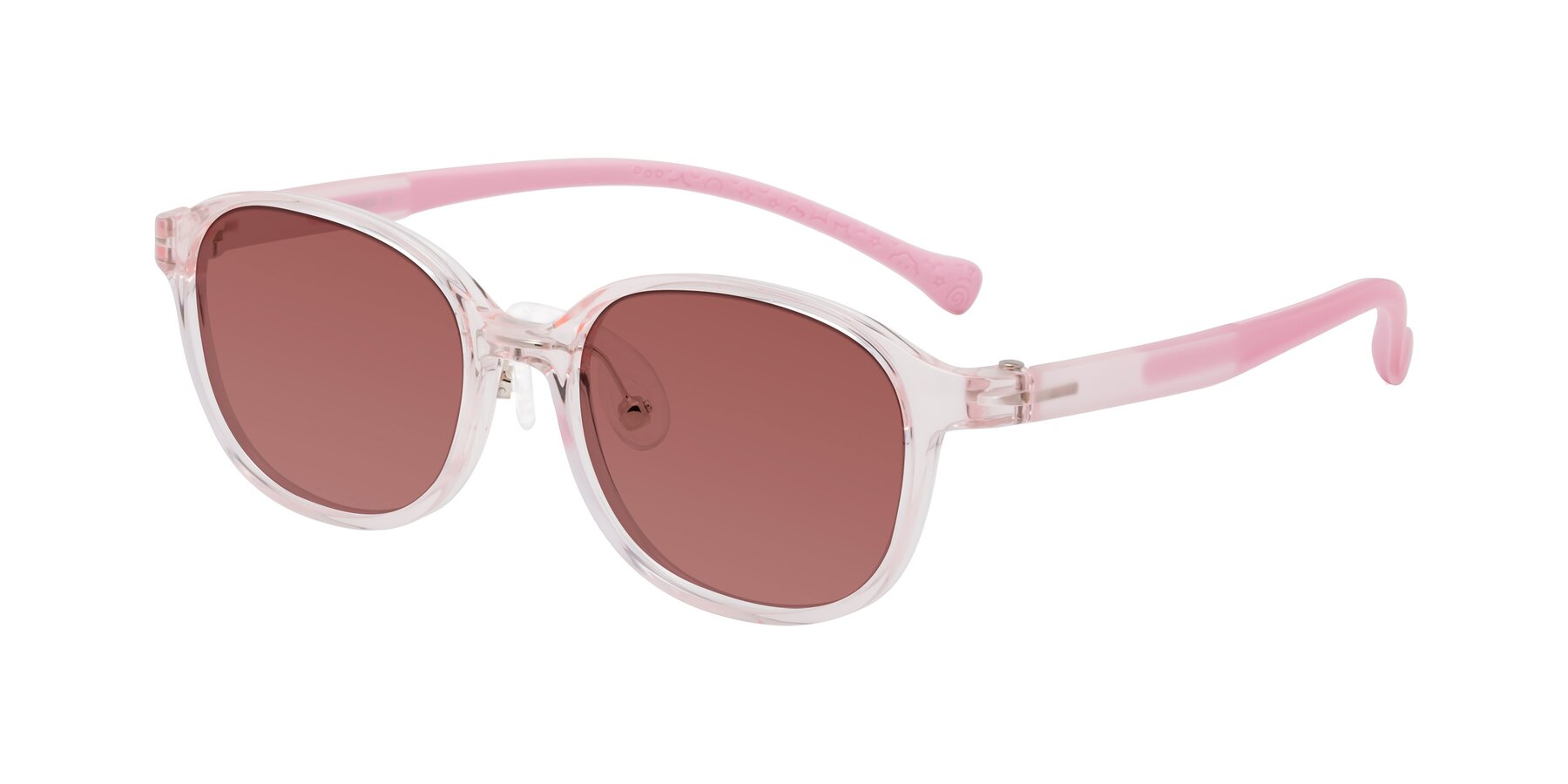 Angle of Meteor in Artist Pink with Garnet Tinted Lenses