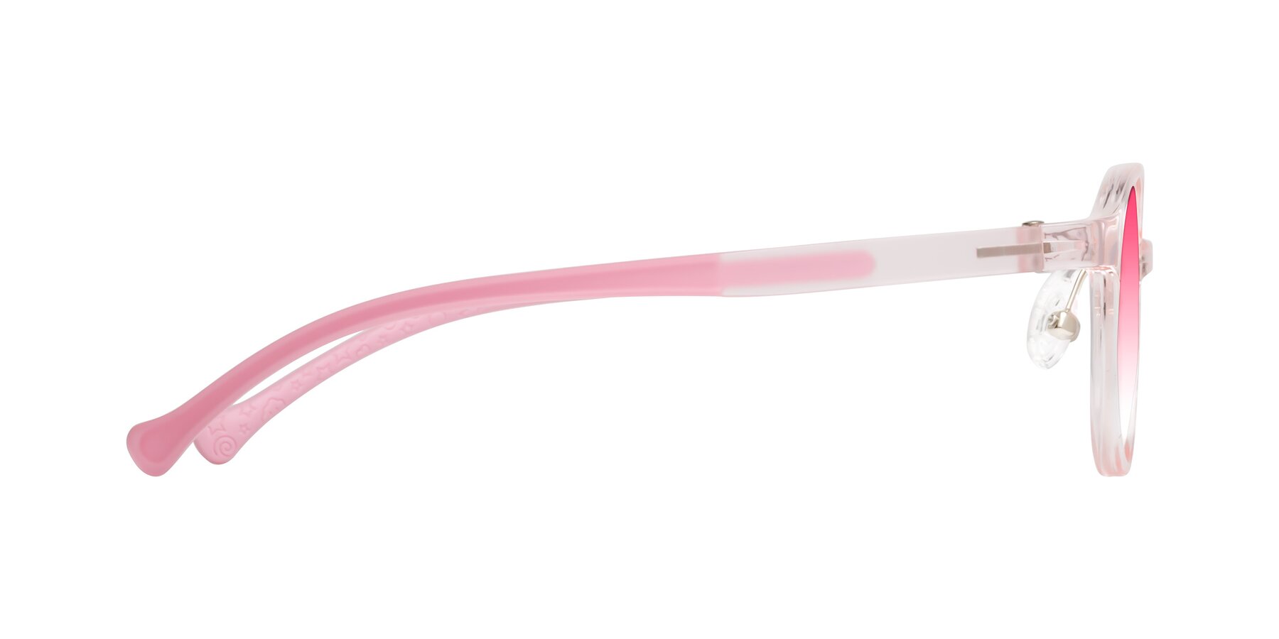 Side of Meteor in Artist Pink with Pink Gradient Lenses