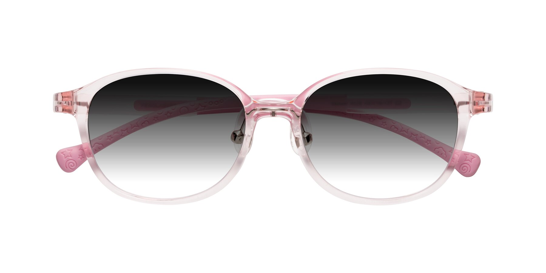 Folded Front of Meteor in Artist Pink with Gray Gradient Lenses