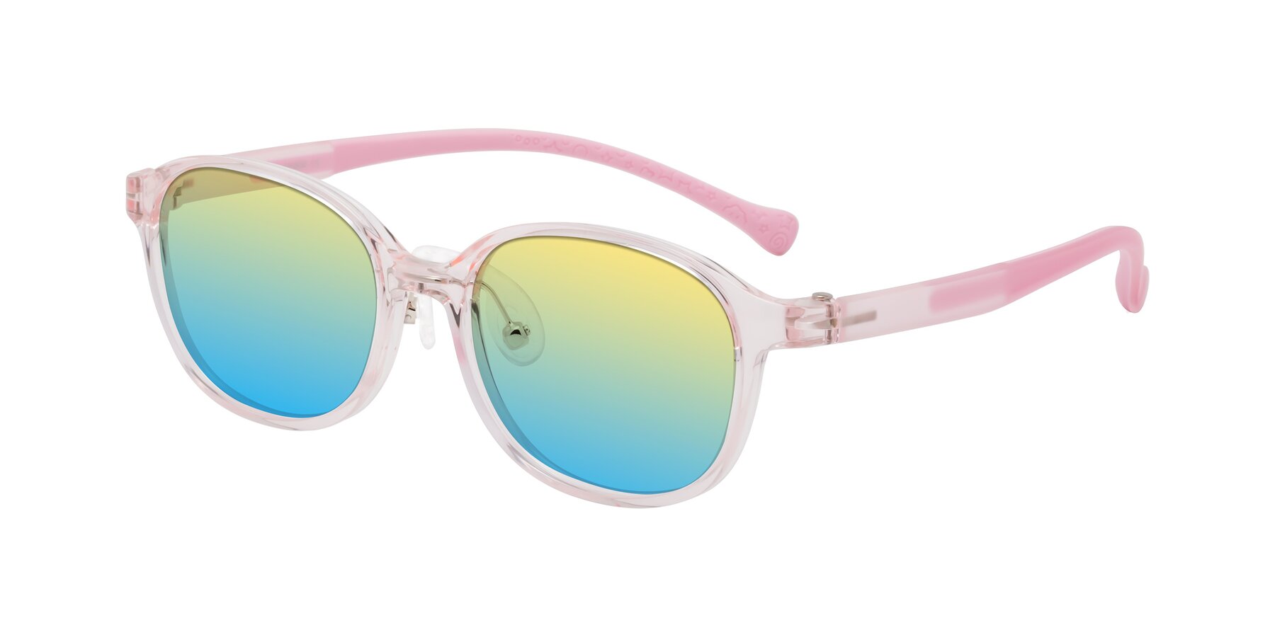 Angle of Meteor in Artist Pink with Yellow / Blue Gradient Lenses