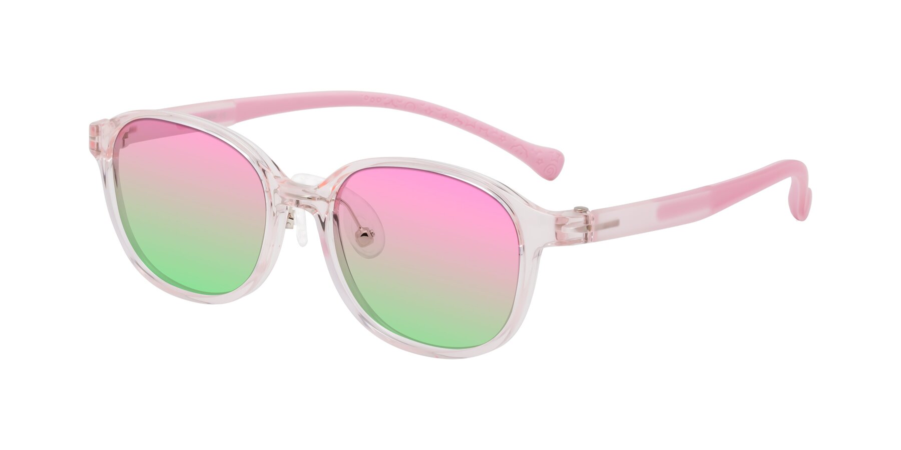 Angle of Meteor in Artist Pink with Pink / Green Gradient Lenses