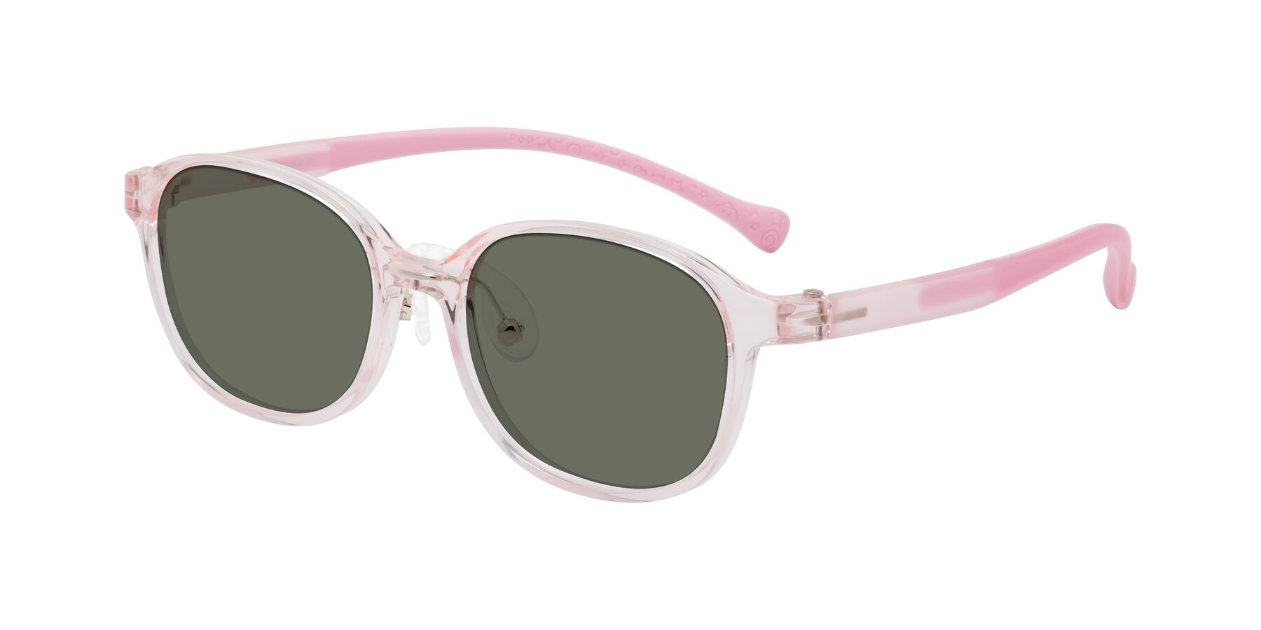 Angle of Meteor in Artist Pink with Gray Polarized Lenses