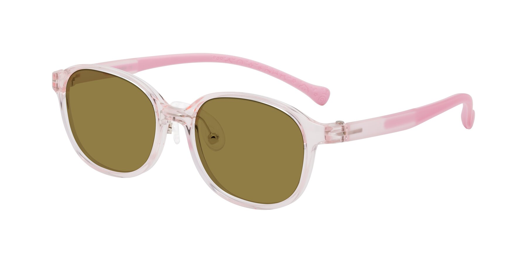 Angle of Meteor in Artist Pink with Brown Polarized Lenses