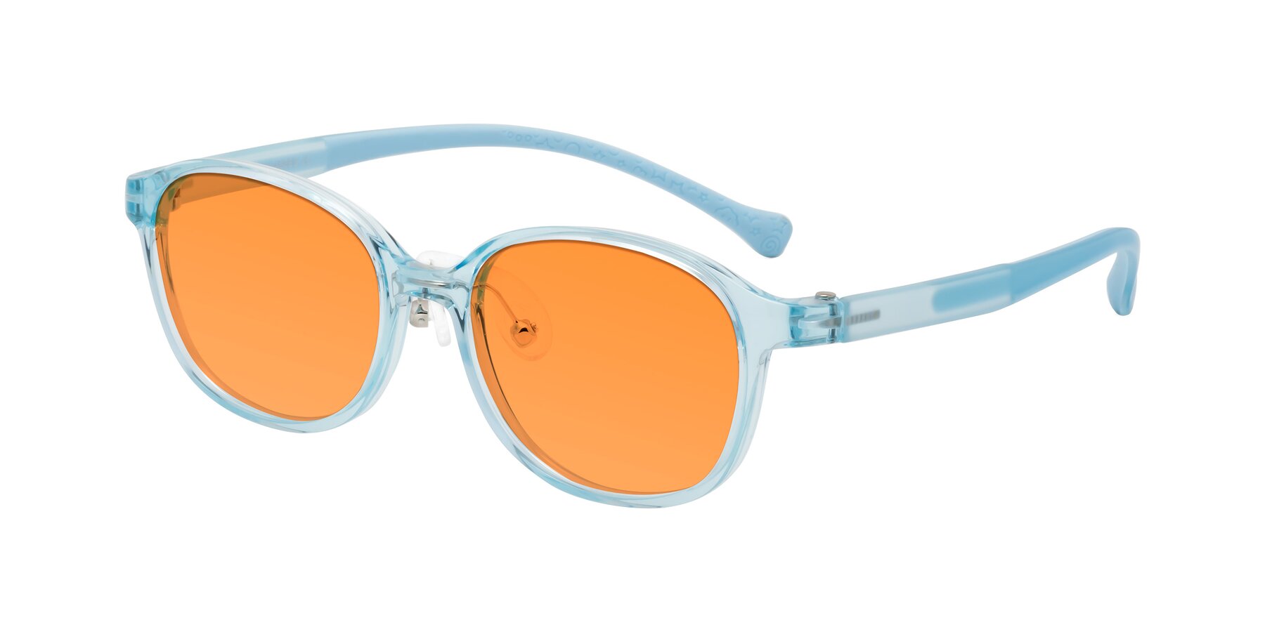 Angle of Meteor in Swimmer Blue with Orange Tinted Lenses