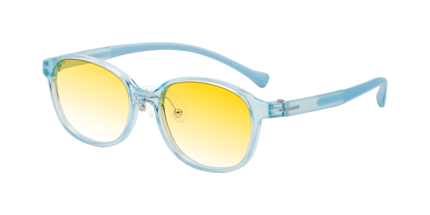 Angle of Meteor in Swimmer Blue with Yellow Gradient Lenses