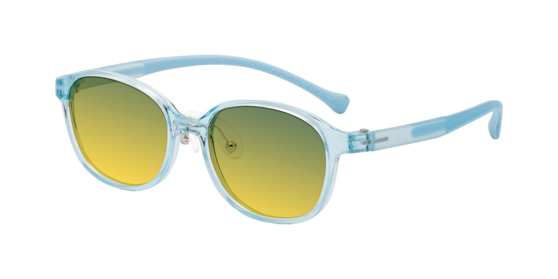 Angle of Meteor in Swimmer Blue with Green / Yellow Gradient Lenses