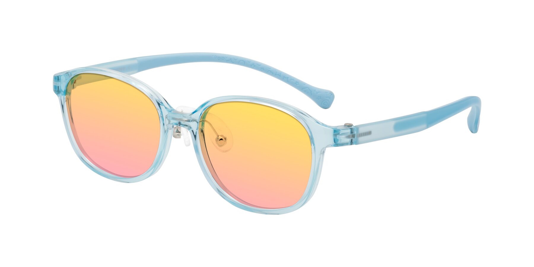 Angle of Meteor in Swimmer Blue with Yellow / Pink Gradient Lenses