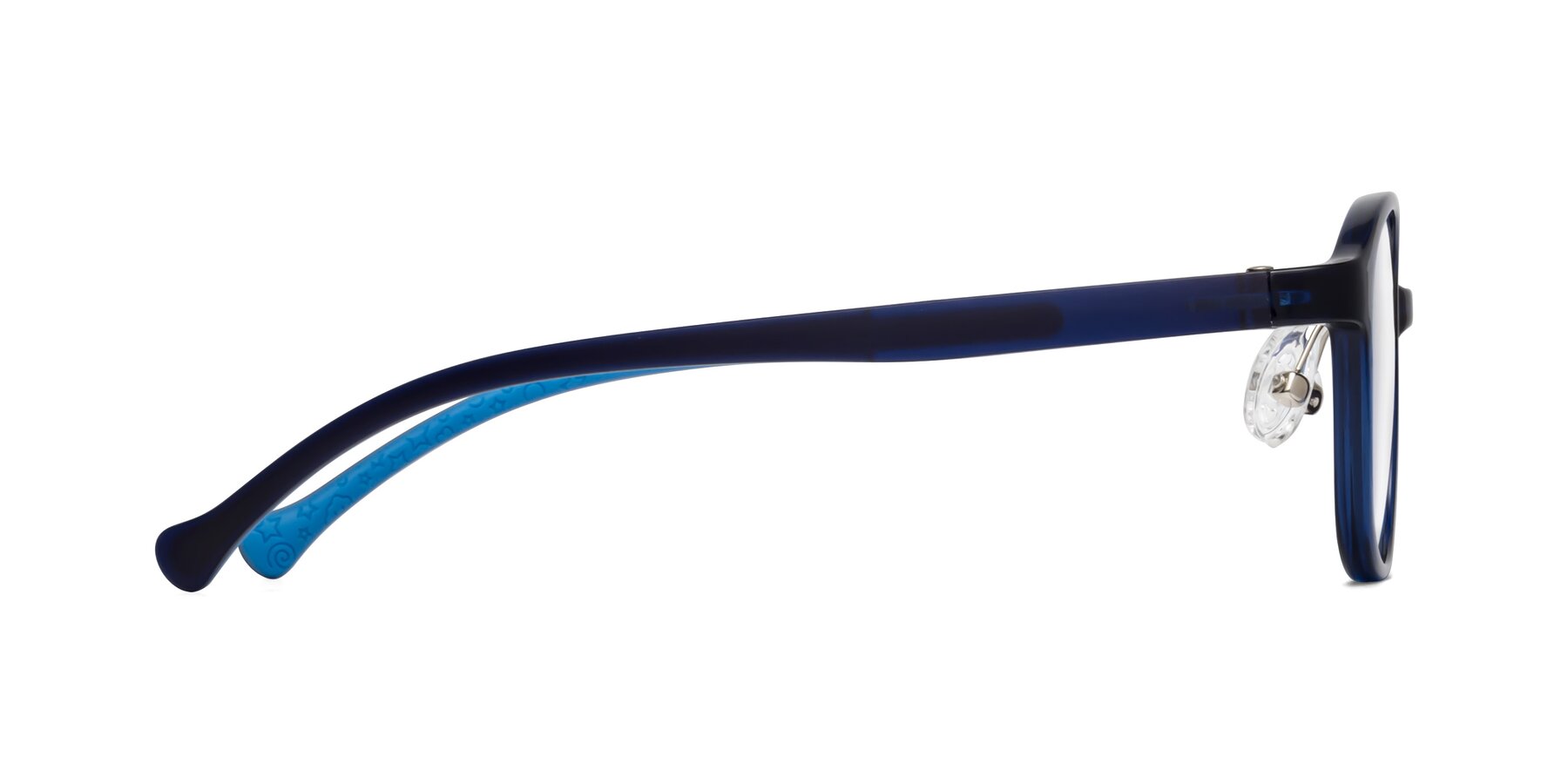 Side of Meteor in Astronomer Blue with Clear Eyeglass Lenses