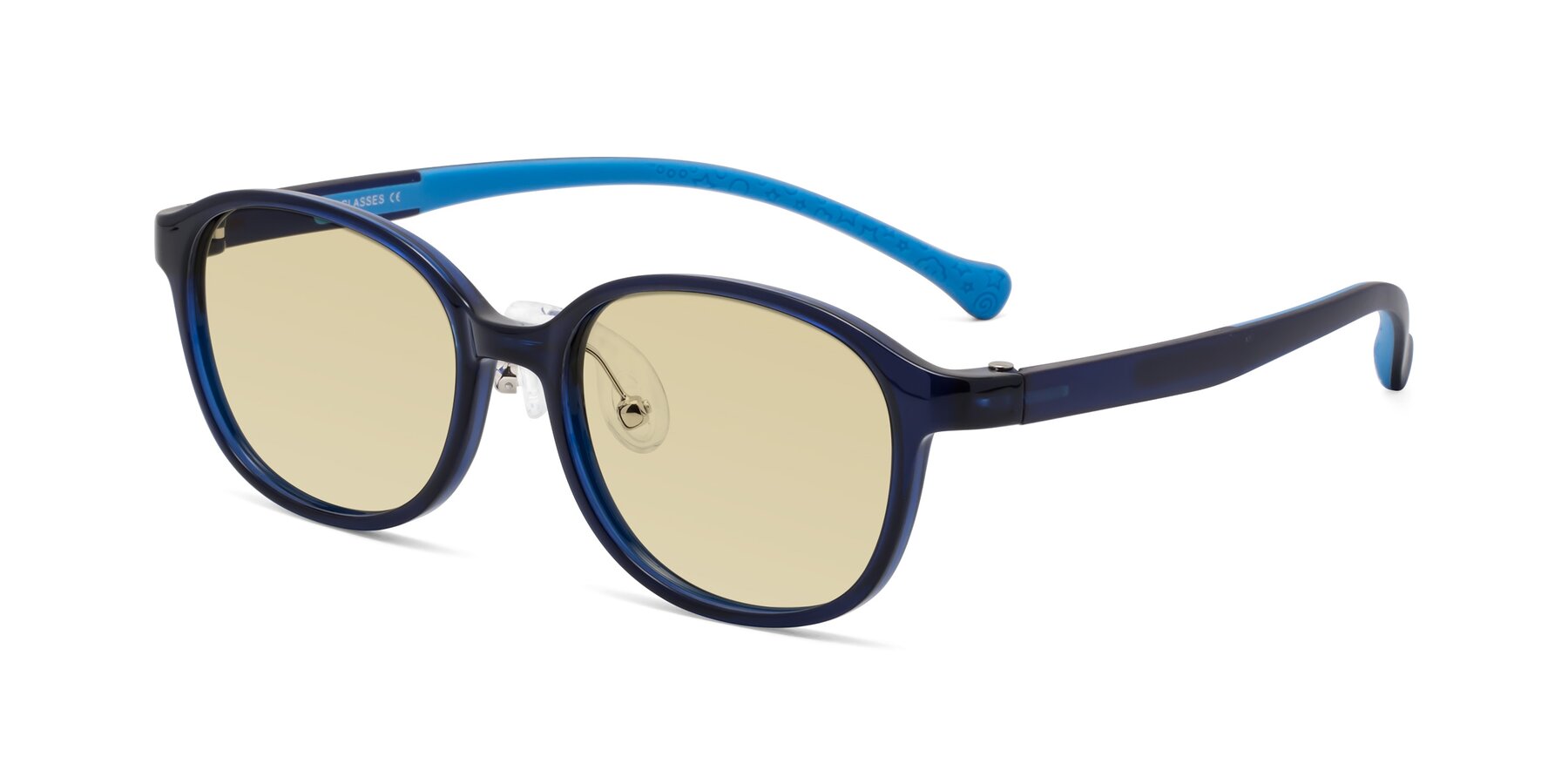 Angle of Meteor in Astronomer Blue with Light Champagne Tinted Lenses