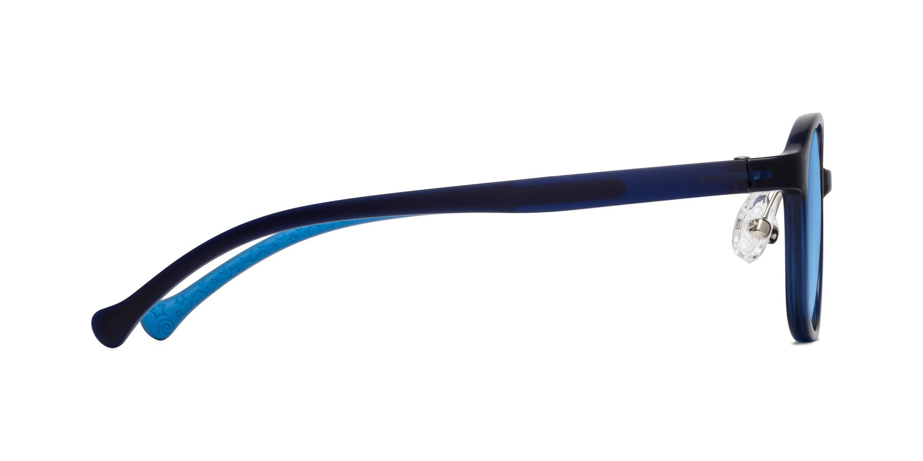 Side of Meteor in Astronomer Blue with Medium Blue Tinted Lenses