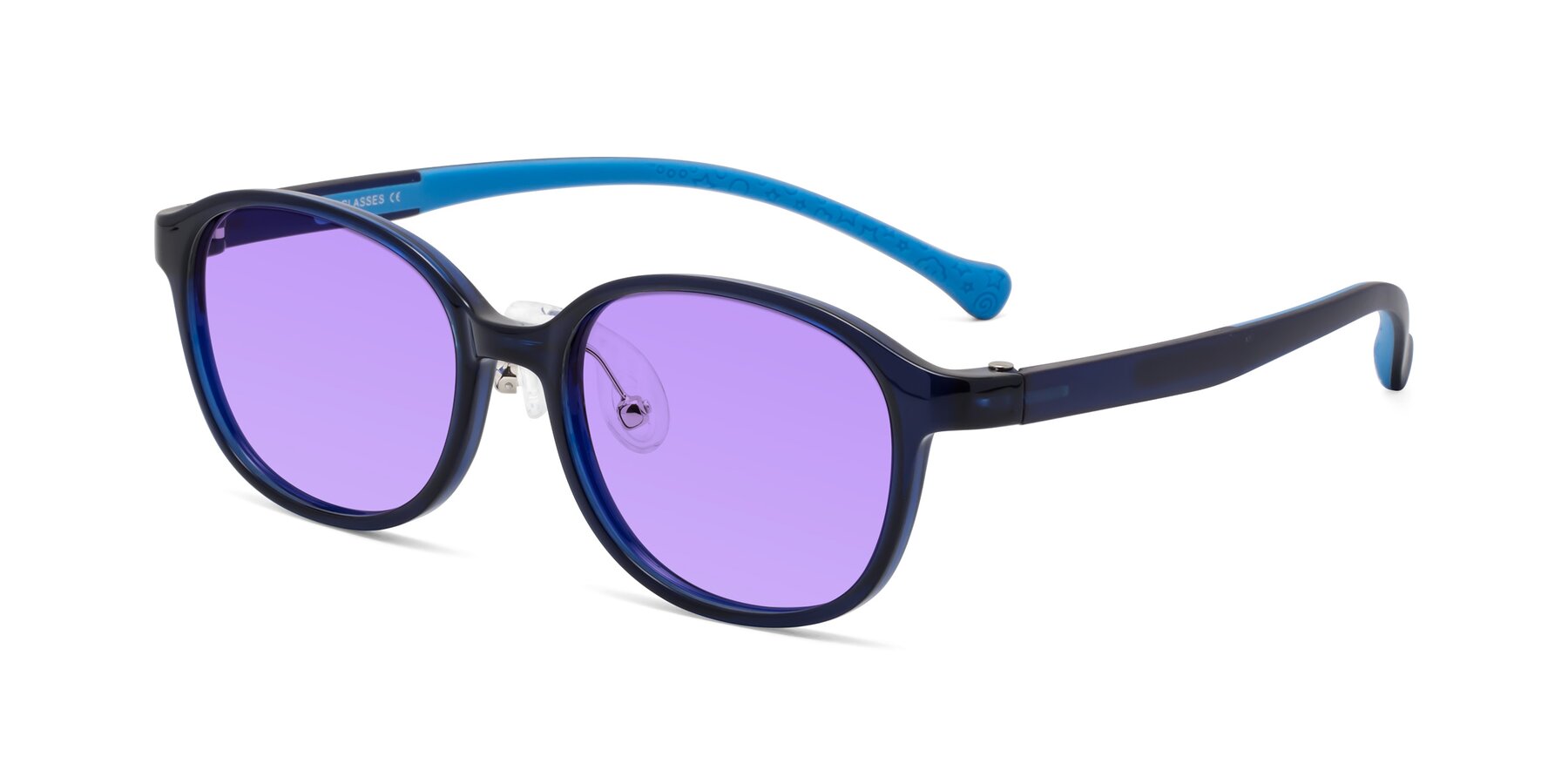 Angle of Meteor in Astronomer Blue with Medium Purple Tinted Lenses