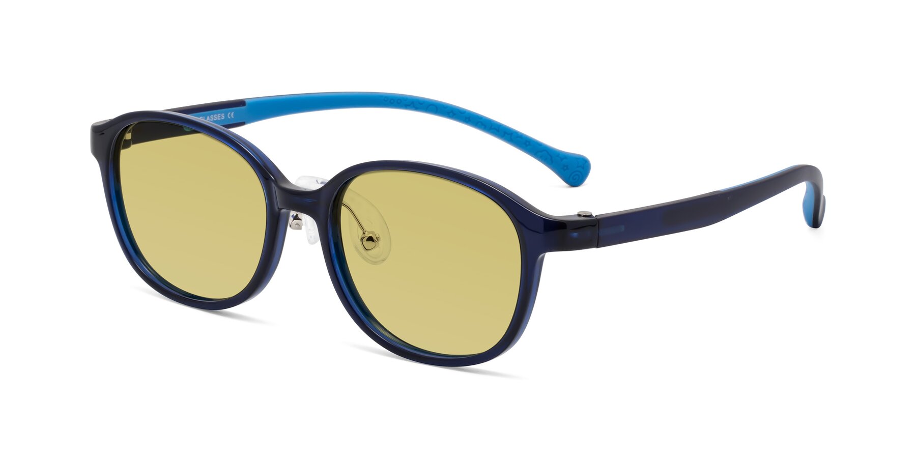 Angle of Meteor in Astronomer Blue with Medium Champagne Tinted Lenses