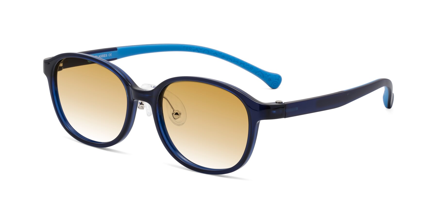 Angle of Meteor in Astronomer Blue with Champagne Gradient Lenses