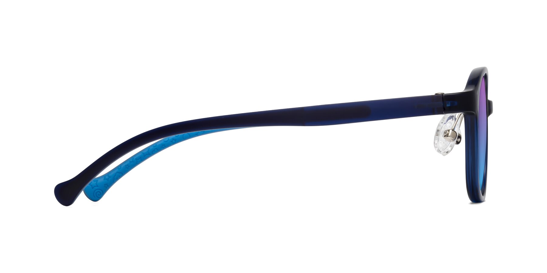 Side of Meteor in Astronomer Blue with Purple / Blue Gradient Lenses